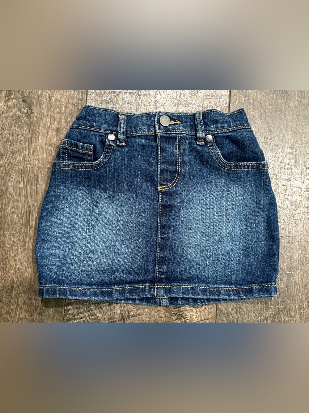 The Children’s Place Denim Girls Skirt with built in shorts 5T